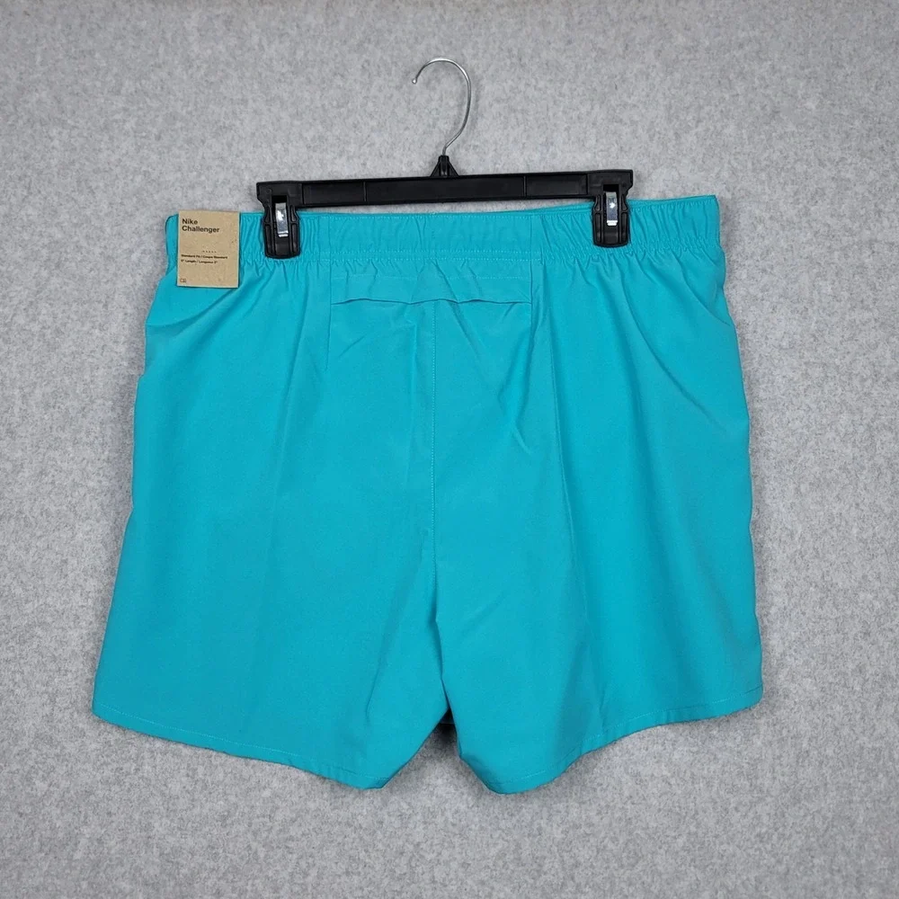 Nike Challenger DriFIT 5'' Brief Lined‎ Running Shorts Men's Size 2XL Aqua Blue